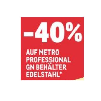 -40% AUF METRO PROFESSIONAL GN BEHÄLTER EDELSTAHL METRO