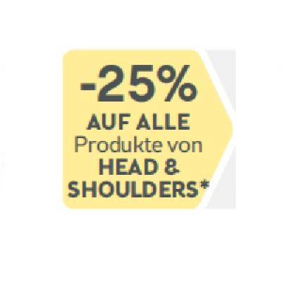 -25% AUF ALLE Produkte von HEAD & SHOULDERS BIPA