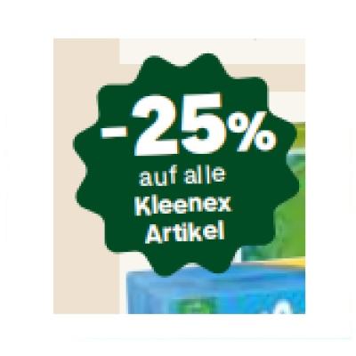 -25% auf alle Kleenex Artikel MPREIS