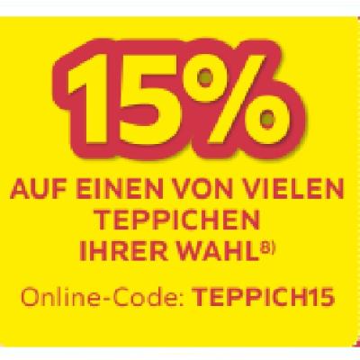 Promotion Bild von 15% AUF EINEN VON VIELEN TEPPICHEN IHRER WAHL Möbelix