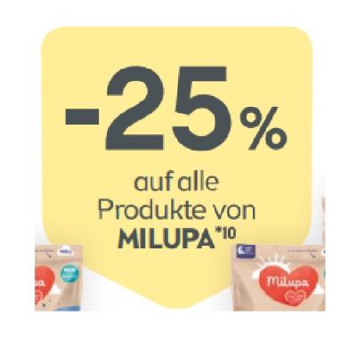 Promotion Bild von -25% auf alle Produkte von MILUPA BIPA