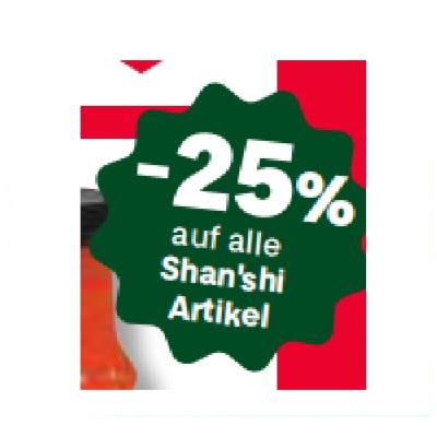 -25% auf alle auf Shan'shi Artikel MPREIS