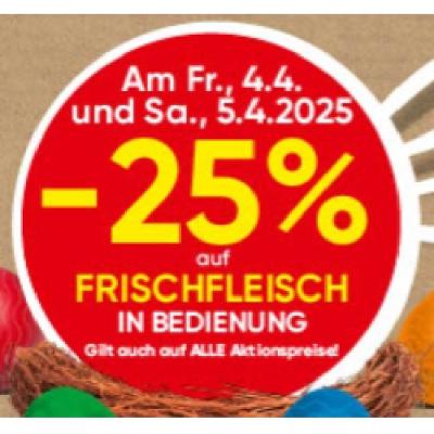 Promotion Bild von -25% auf FRISCHFLEISCH IN BEDIENUNG SPAR