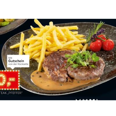 Rib Eye Steak „Pfeffer“ je 10€ XXXLutz