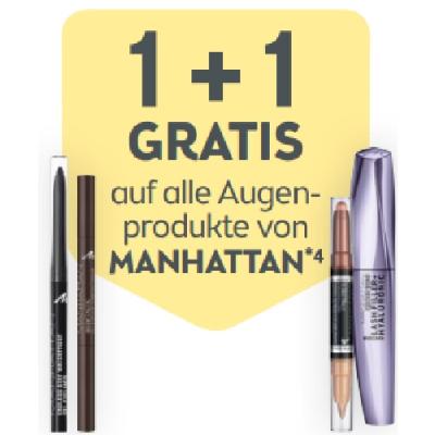 1+1 GRATIS auf alle Augenprodukte von MANHATTAN BIPA