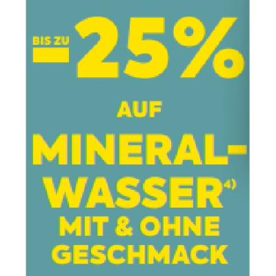 BIS ZU -25% AUF MINERALWASSER MIT & OHNE GESCHMACK BILLA PLUS