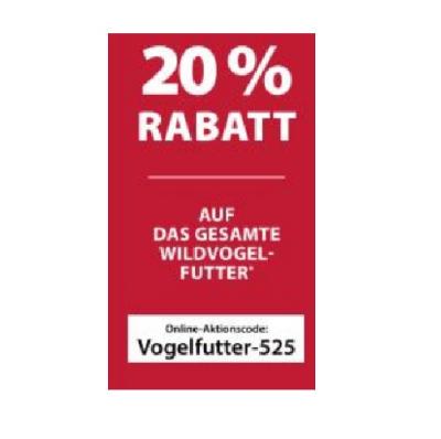 Promotion Bild von 20% RABATT AUF DAS GESAMTE WILDVOGEL-FUTTER Dehner