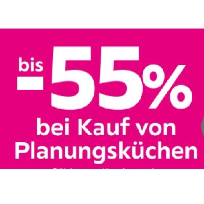 bis-55% bei Kauf von Planungsküchen mömax