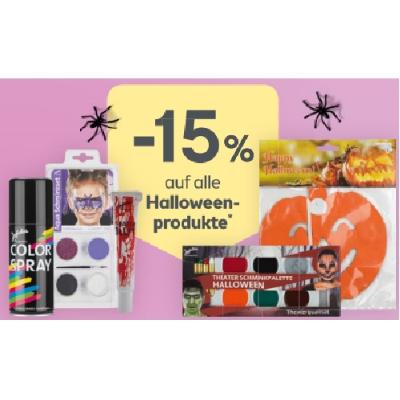-15% auf alle Halloweenprodukte BIPA