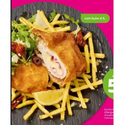 Mia Cucina Cordon bleu (250g) vom Huhn je 6€ mömax