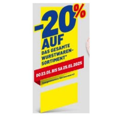 Promotion Bild von -20% AUF DAS GESAMTE WURSTWAREN-SORTIMENT METRO