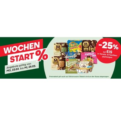-25% auf EIS in Vorrats- & Familienpackungen MPREIS