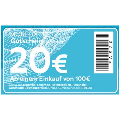 Promotion Bild von 20€ Gutschein* Möbelix ab einem Einkauf von 100€