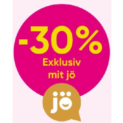 -30% Exklusiv mit jö AUF KAFFEE, TEE, KONFITÜRE, SÜSSE BROTAUFSTRICHE, HONIG UND MÜSLI Sutterlüty