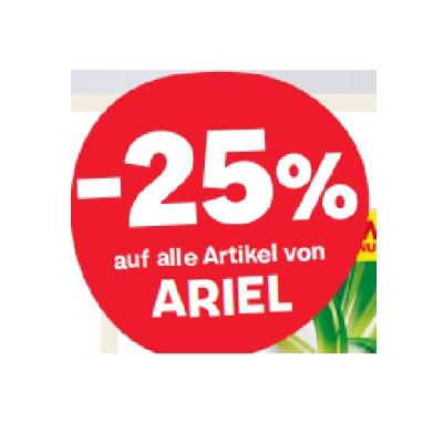 -25% auf alle Artikel von ARIEL MPREIS