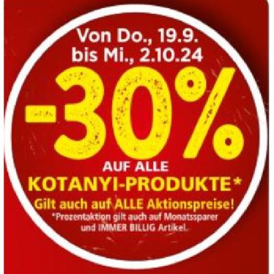 -30% AUF ALLE KOTANYI-PRODUKTE SPAR