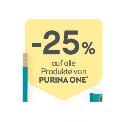 Promotion Bild von -25% auf alle Produkte von PURINA ONE BIPA