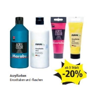 Acrylfarben ab 3 Stück -20% PAGRO & LIBRO