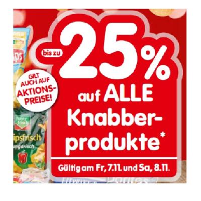 bis zu -25% auf ALLE Knabberprodukte INTERSPAR