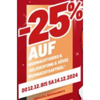 Promotion Bild von -25% AUF WEIHNACHTSDEKO & -BELEUCHTUNG & SÜSSEN WEIHNACHTSARTIKEL METRO