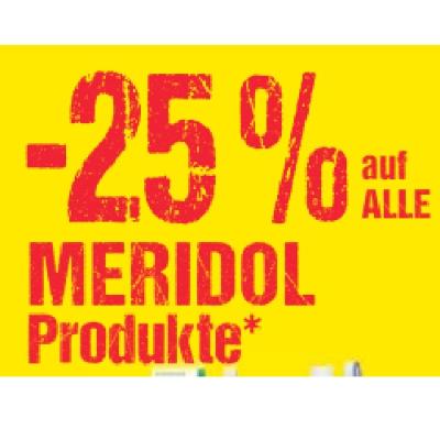 Promotion Bild von -25% auf ALLE MERIDOL Produkte Maximarkt