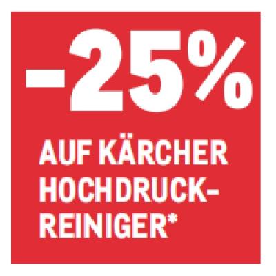 -25% AUF KÄRCHER HOCHDRUCKREINIGER METRO