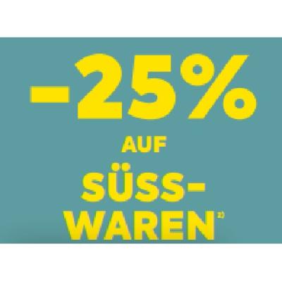 -25% AUF SÜSSWAREN BILLA PLUS