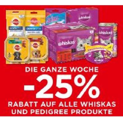 Promotion Bild von DIE GANZE WOCHE -25% RABATT AUF ALLE WHISKAS UND PEDIGREE PRODUTKE Unimarkt