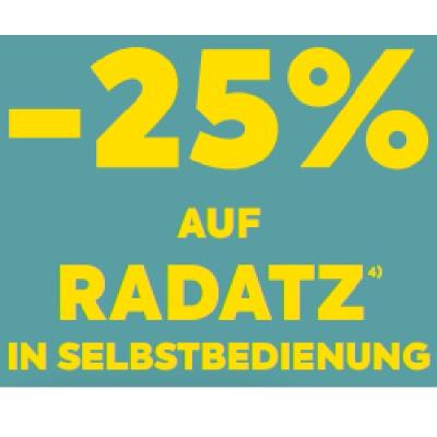 Promotion Bild von -25% AUF RADATZ IN SELBSTBEDIENUNG BILLA PLUS