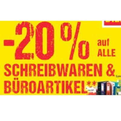 Promotion Bild von -20% auf ALLE SCHREIBWAREN & BÜROARTIKEL Maximarkt