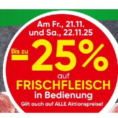 Bis zu -25% auf FRISCHFLEISCH in Bedienung EUROSPAR