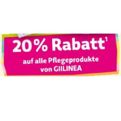 20% Rabatt auf alle Pflegeprodukte von GIILINEA Denns BioMarkt