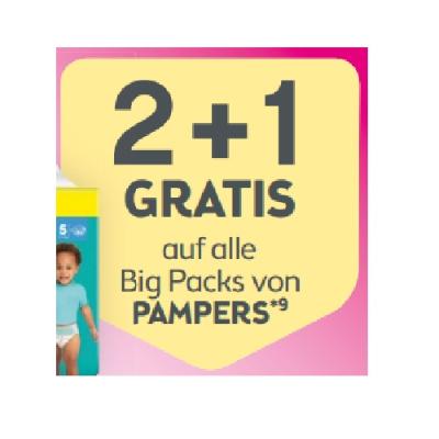 Promotion Bild von 2+1 GRATIS auf alle Big Packs von PAMPERS BIPA