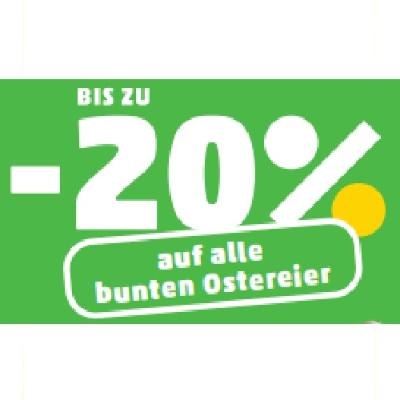 BIS ZU -20% auf alle bunten Ostereier Penny