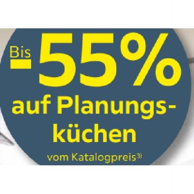 Bis -55% auf Planungsküchen Möbelix