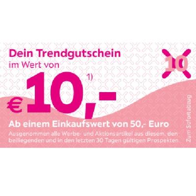 Dein Trendgutschein im Wert von €10,- Ab einem Einkaufswert von 50,- Euro mömax