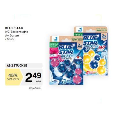 ab 2 Stk.	Aktionspreis beim Kauf von Blue Star Beckensteine Duo BIPA