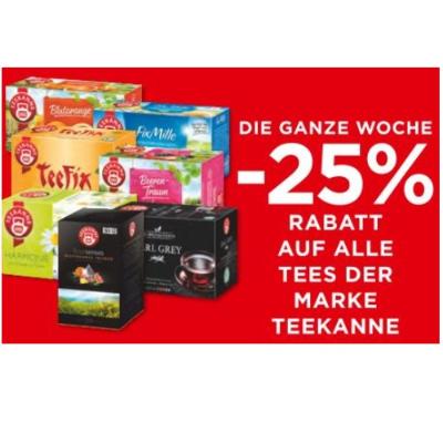 Bild von DIE GANZE WOCHE -25% RABATT AUF ALLE TEES DER MARKE TEEKANNE Unimarkt