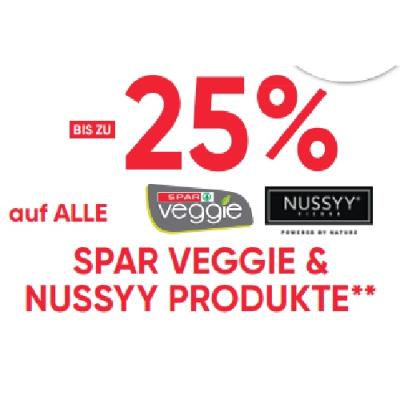 BIS ZU -25% auf ALLE SPAR VEGGIE & NUSSYY PRODUKTE Maximarkt