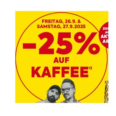 -25% AUF KAFFEE BILLA