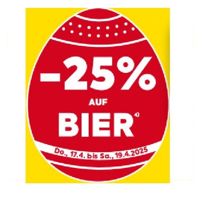-25% AUF BIER BILLA