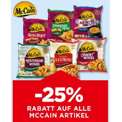 Promotion Bild von -25% RABATT AUF ALLE MCCAIN ARTIKEL Unimarkt