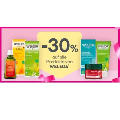 -30% auf alle Produkte von WELEDA BIPA