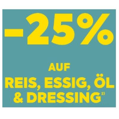 Bild von -25% AUF REIS, ESSIG, ÖL & DRESSING BILLA PLUS