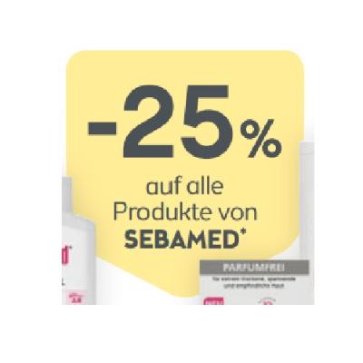 -25% auf alle Produkte von SEBAMED BIPA