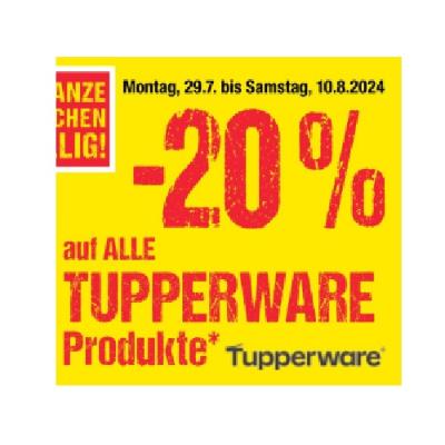 Promotion Bild von -20% auf ALLE TUPPERWARE Produkte Maximarkt