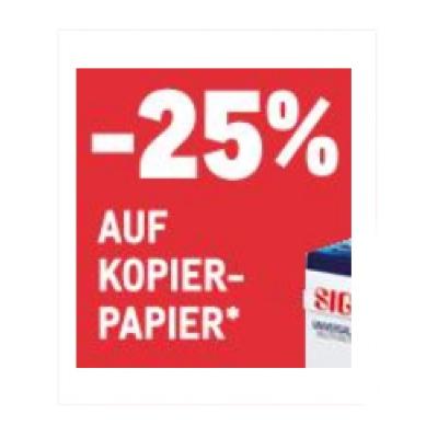 -25% AUF KOPIER-PAPIER METRO