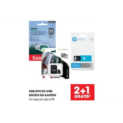 Promotion Bild von 2+1 GRATIS USB-STICKS UND MICRO-SD-KARTEN LIBRO