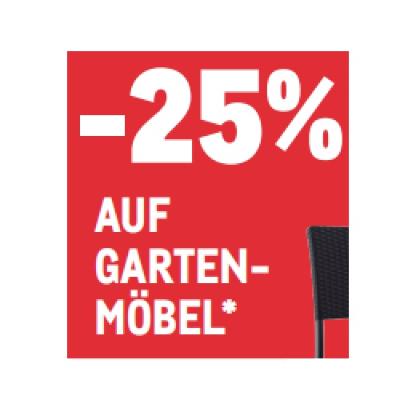 -25% AUF GARTENMÖBEL METRO