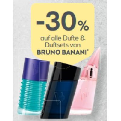 -30% auf alle Düfte & Duftsets von BRUNO BANANI BIPA